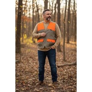 Hunting Vest Gamehide Size 3X  Orange/Gray Safety NWOT